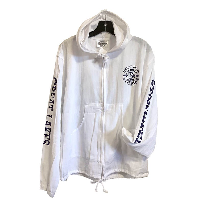 Great Lakes Unsalted Full Zip Casual Cotton Hoodie in Adult Sizes