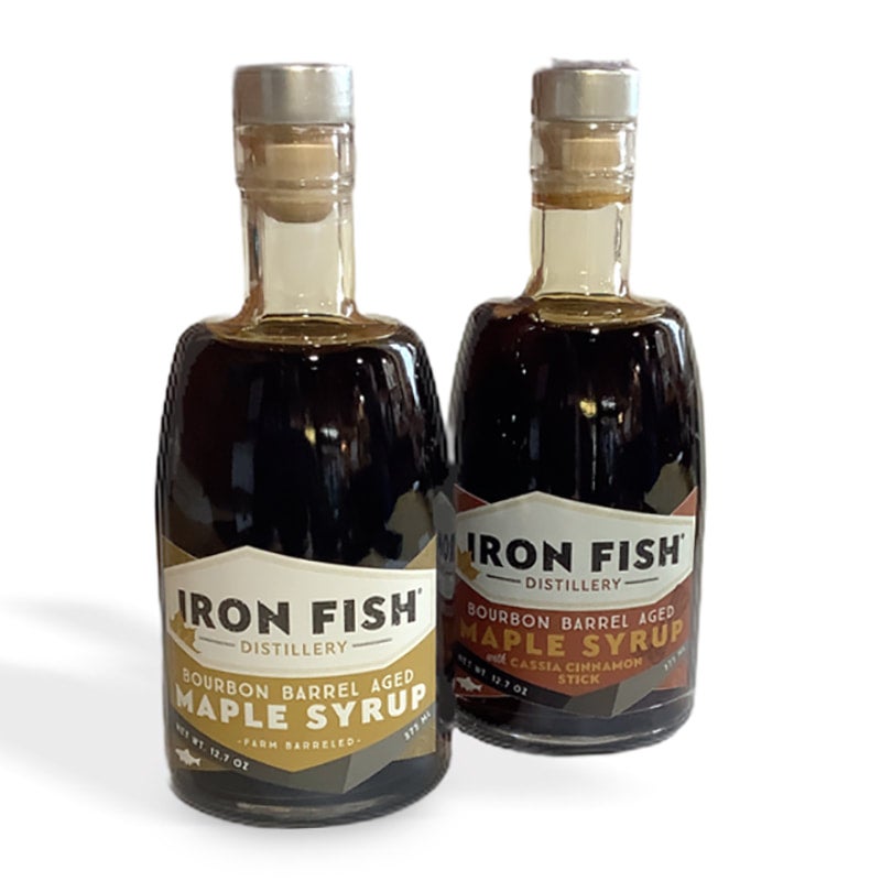 Iron Fish Distillery Maple Syrup, Cocktail Cherries and bitters
