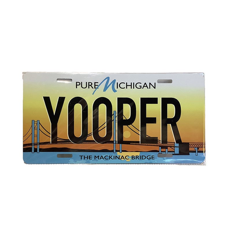Upper Peninsula License Plates Art Factory Michigan Made